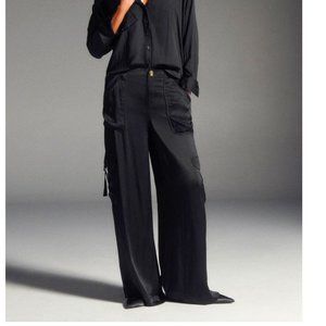 By Anthropologie Wide-Leg Cargo Pants- Size 10